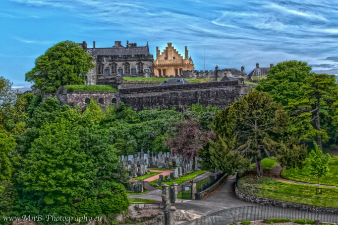 The Stirling Castle with Old Town Cemetery view